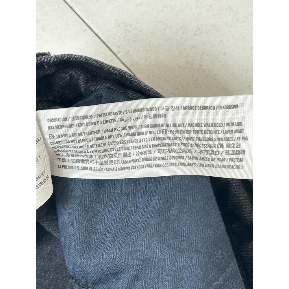Abercrombie & Fitch The 90s Straight Mid Rise Black‎ Denim Jeans 30/10s